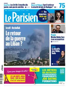 Le Parisien du Vendredi 27 Septembre 2024