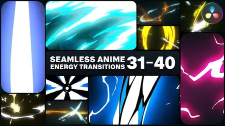 Seamless Energy Anime Transitions for DaVinci Resolve 56502141