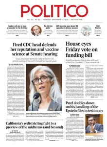 Politico - 18 September 2025