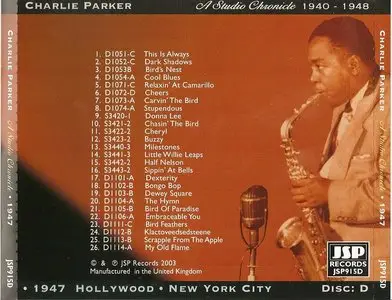 Charlie Parker - A Studio Chronicle 1940-1948 (2003)