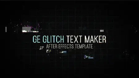 Ge Glitch Text Maker - Project for After Effects (VideoHive)