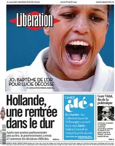 Libération du Jeudi 2 Aout 2012