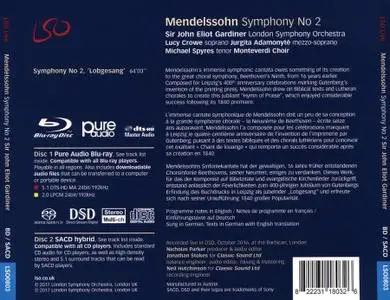 John Elliot Gardiner, London Symphony Orchestra - Felix Mendelssohn: Symphony No. 2 "Lobgesang" (2017)