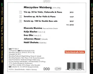 Kolja Blacher, Erez Ofer, Nabil Shehata - Mieczyslaw Weinberg: Piano Trio, Violin Sonatina, Double Bass Sonata (2014)