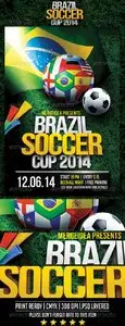 GraphicRiver Brazil Soccer World Cup Flyer
