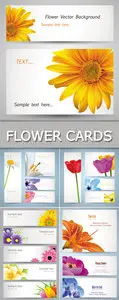 Flowers Cards & Banners Vector