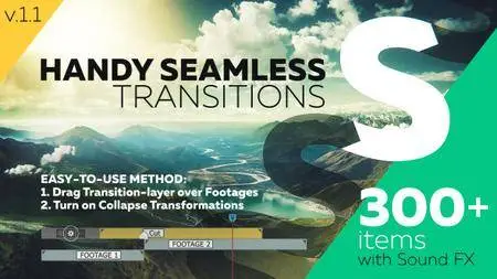 Handy Seamless Transitions - Pack & Script - Project for After Effects (VideoHive)