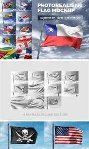 CreativeMarket - Photorealistic Flag MockUp