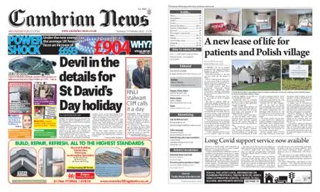 Cambrian News Arfon & Dwyfor – 11 February 2022