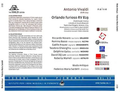 Federico Maria Sardelli, Modo Antiquo - Antonio Vivaldi: Orlando furioso 1714 (2012)