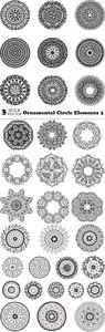 Vectors - Ornamental Circle Elements 3