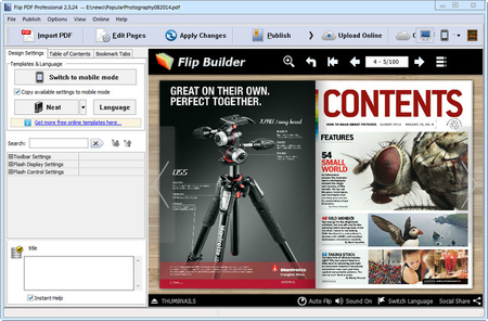 FlipBuilder Flip PDF Professional 2.4.3.1 Multilingual