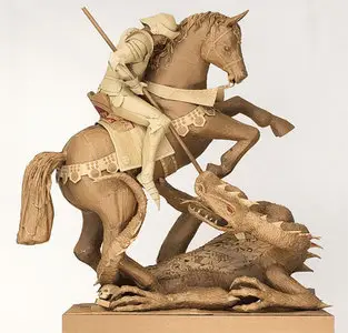 Sculptures made of cardboard by Chris Gilmour