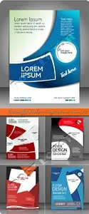 Business flyer brochure or magazine cover vector set 15
