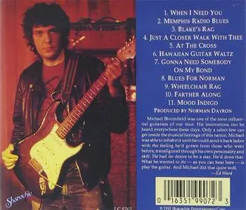 Michael Bloomfield - Blues Gospel & Ragtime Guitar Instrumentals (1993) {Shanachie}