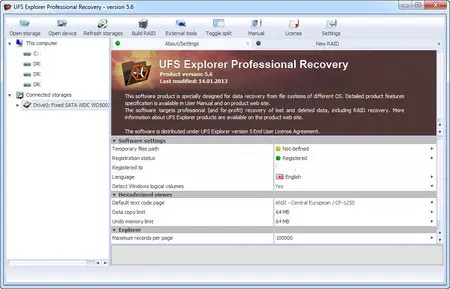UFS Explorer Professional Recovery 5.18 Multilingual (x86/x64) Portable