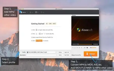 Aiseesoft MP4 Converter 6.6.15 Multilingual MacOSX