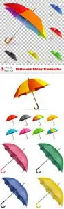 Vectors - Different Shiny Umbrellas