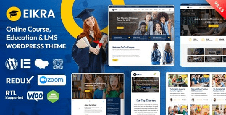 ThemeForest - Eikra v4.4.10 - Education WordPress Theme - 20950897