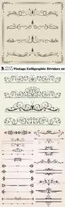 Vectors - Vintage Calligraphic Dividers 20