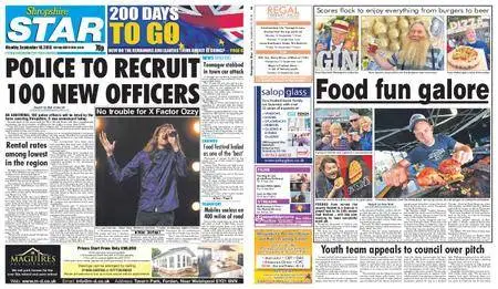 Shropshire Star Shrewsbury Edition – September 10, 2018