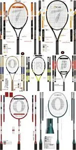 Tennis & badminton vector