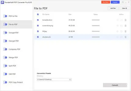 ThunderSoft PDF Converter Pro 6.4