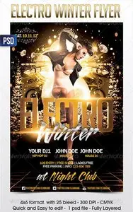 GraphicRiver Electro Winter Flyer