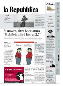 la Repubblica - 27 Ottobre 2018