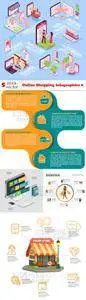 Vectors - Online Shopping Infographics 6