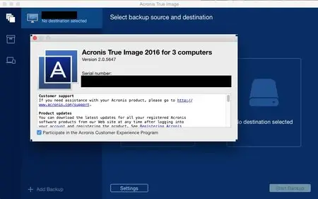 Acronis True Image for Mac 2016 2.0.5647 Multilangual Mac OS X