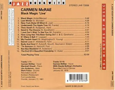 Carmen McRae - Black Magic 'Live' (1992)