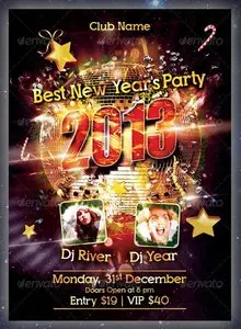 GraphicRiver New Year Party Flyer 3468925