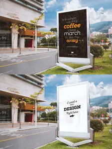 PSD - Billboard Outdoor Advertising Mockup