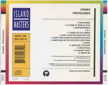 Sparks - Propaganda (1974, reissue 1994)