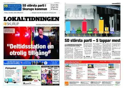 Lokaltidningen Skurup – 15 september 2018