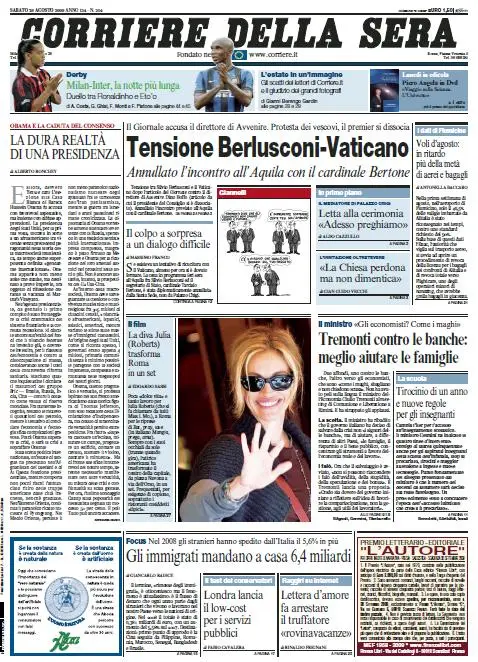 Il Corriere della Sera (29-08-09)