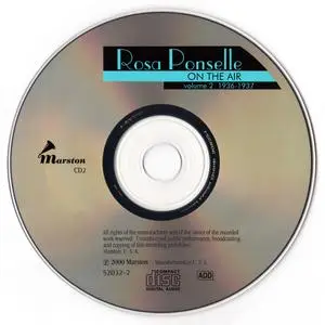 Rosa Ponselle - On The Air, Volume 2, 1936-1937 {2CD Set Marston 52032-2 rel 1999}