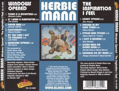 Herbie Mann - Windows Opened / The Inspiration I Feel (1968) {Atlantic--Collectables COL-CD-6882 rel 2001}