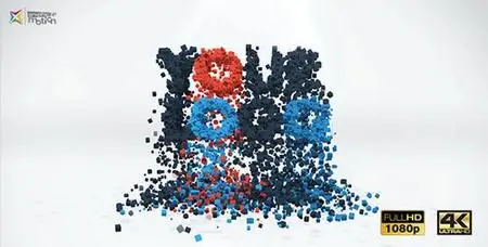 Videohive 3D Particles Logo Build & Break 19397614