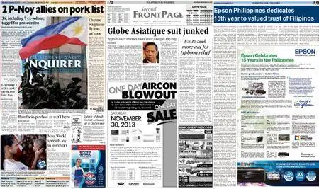 Philippine Daily Inquirer – November 30, 2013