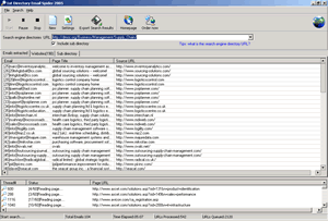 1st Directory Email Spider 2006 v4.67