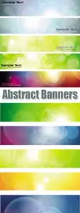 Abstract Color Banners Vector