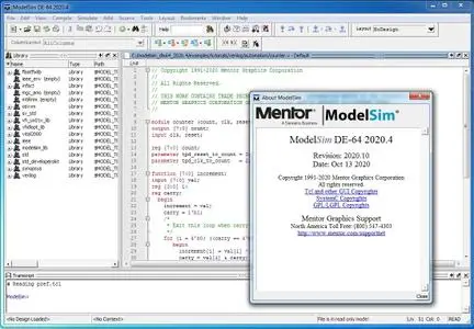 Mentor Graphics ModelSim 2020.4