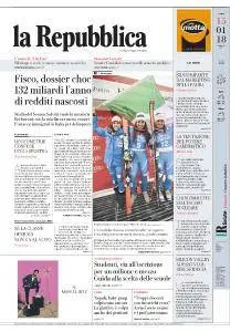 la Repubblica - 15 Gennaio 2018