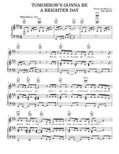Tomorrow's Gonna Be A Brighter Day - Frank Sinatra, Jim Croce (Piano-Vocal-Guitar)