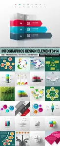 Infographics Design Elements#14 - 25 Vector