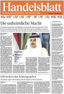 Handelsblatt vom Mittwoch, 17. September 2014