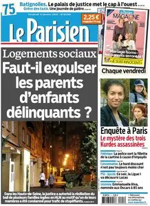 Le Parisien + Cahier Paris du Vendredi 11 Janvier 2013