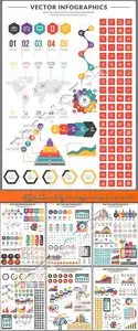 Infographics and diagram design elements vector set 226